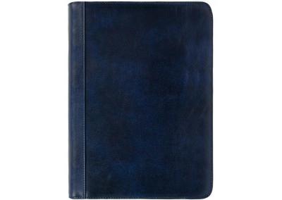 Odinis dokumentu bloknotu nesiojamo kompiuterio macbook air popieriu A4    plancetes deklas papke imaute is naturalios odos gaminai kaledines gimtadienio jubiliejaus prabangios brangios verslo partneriams dovanos vyrui vyrams teciui sunui melynas