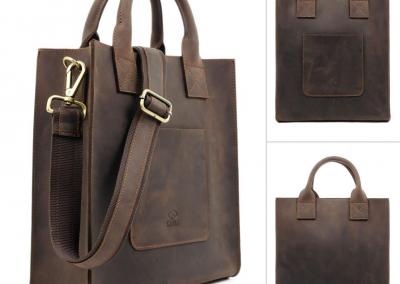 Kokybiska juoda tamsi moteriska odine tase Tote is crazy horse rankine is naturalios odos gaminai kaledine gimtadienio jubiliejaus dovanos mamai dukrai merginai paneliai zmonai sesei  draugei uosvienei praktiskos naudingos dovana 2