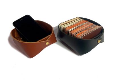 naturalios odos korteliu deklas is tikros odos odinis dovana ofisui kolegai bendradarbiui biuro reikmenys is odos