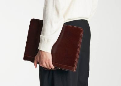 no logo A4 italiskas odinis dokumentu deklas is naturalios odos prabangus folderis dokumentu deklas aplankas su uztrauktuku prabangi dovana teisininkui direktoriui  vadovui verslo dovana 2