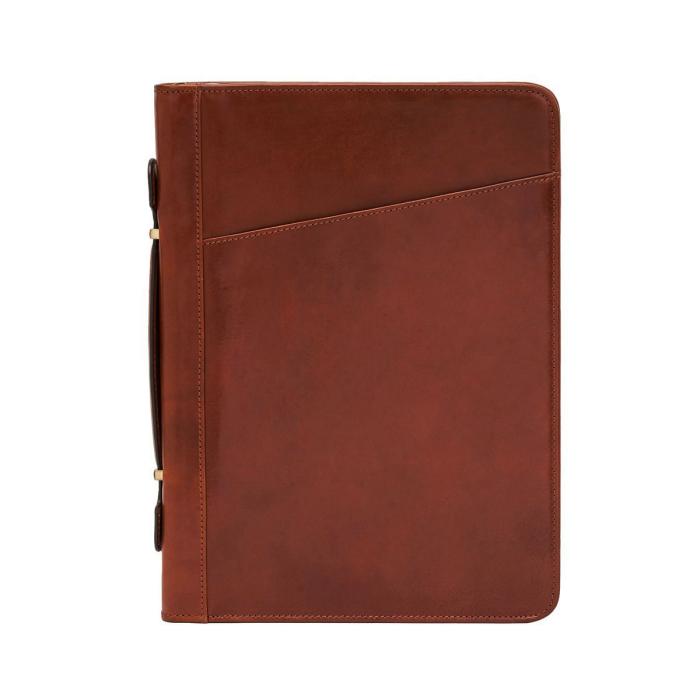 A4 odinis dokumentų dėklas su užtrauktuku | Su inicialais