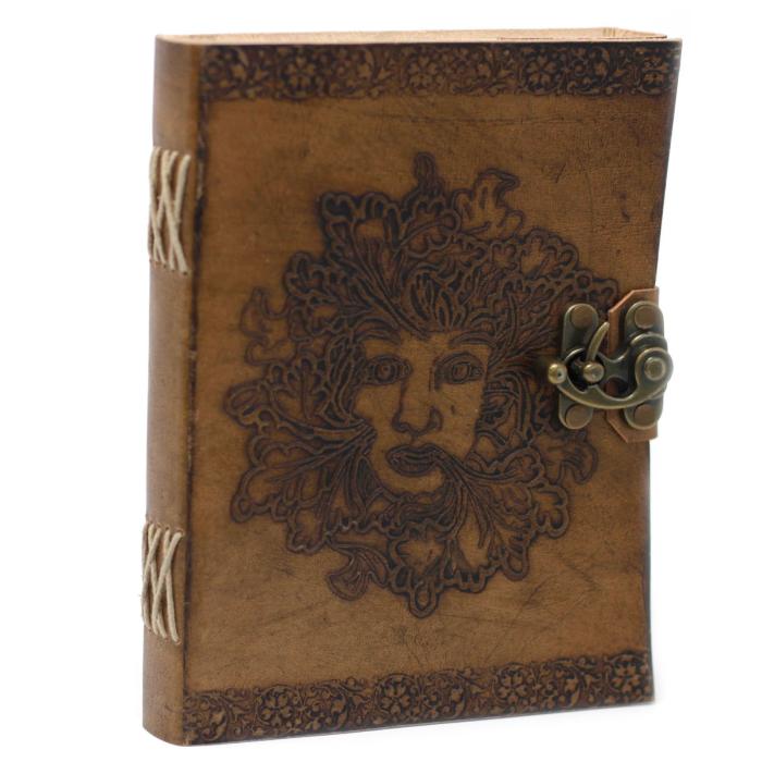 Natūralios odos užrašinė „Greenman“ 20 × 15 cm – tuščiais lapais