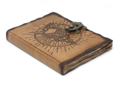Odinė užrašinė – Pentagon & Skull with Burns Detail Notebook (18x13 cm)