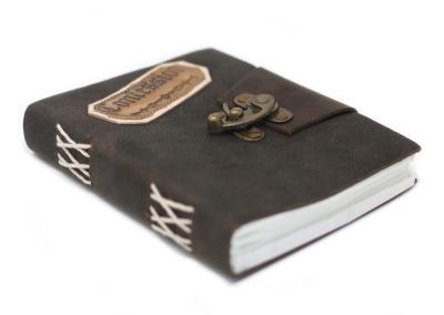 Odinė užrašinė – Black Confessions with Lock Notebook (18x13 cm)