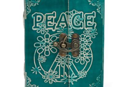Odinė užrašinė – Green Peace with Lock Notebook (18x13 cm)