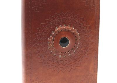 Odinė užrašinė – Black Onyx Notebook (17x12 cm)