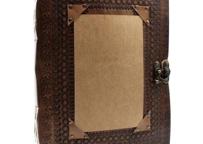 Odinė užrašinė – Huge Customisable Visitor Leather Book 10x13