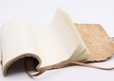 Odinė užrašinė – Rolled Leather Travel Notebook - Natural  21x15cm