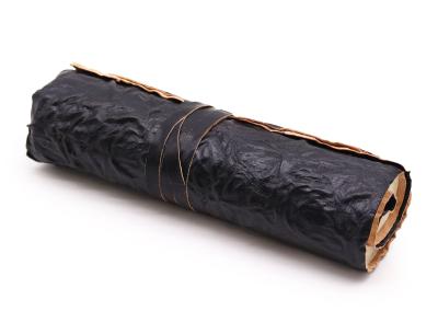 Odinė užrašinė – Rolled Leather Travel Notebook - Black  21x15cm