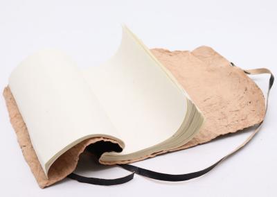 Odinė užrašinė – Rolled Leather Travel Notebook - Black  21x15cm
