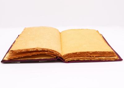 Odinė užrašinė – Hefty Red Tan Book - Zinc Hamsa Decor - 26x18cm