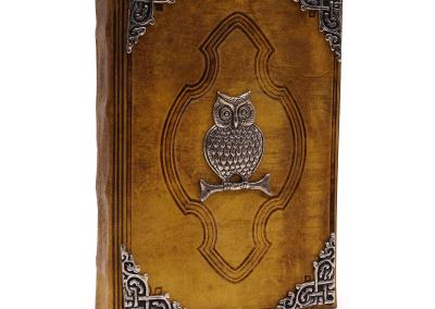 Odinė užrašinė – Hefty Coffee Tan Book - Zinc Owl Decor - 26x18cm