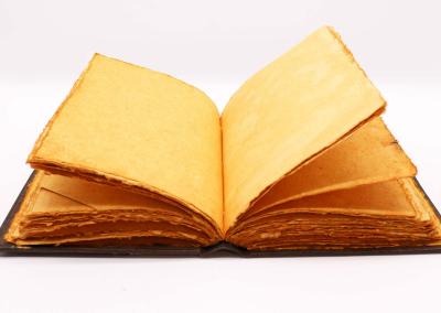 Odinė užrašinė – Hefty Brown Tan Book - Zinc Triple Moon Decor - 26x18cm
