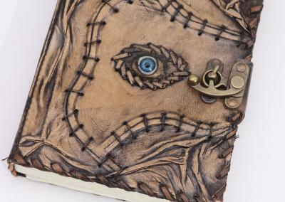 Odinė užrašinė – Brown Tan Book - Evil Eye Decor - 20x15cm