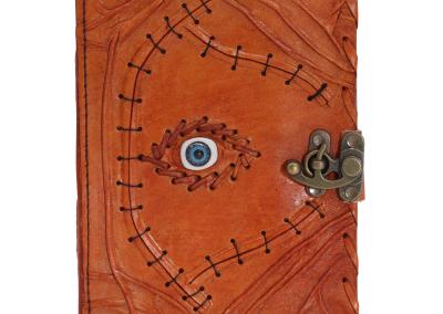 Odinė užrašinė – Light Brown Tan Book - Evil Eye Decor - 20x15cm