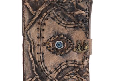 Odinė užrašinė – Brown Tan Book - Evil Eye Decor - 17.5x13x3cm