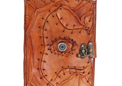 Odinė užrašinė – Light Brown Tan Book - Evil Eye Decor - 17.5x13x3cm