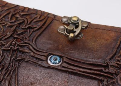 Odinė užrašinė – Black Tan Book - Evil Eye Decor - 17x12.5cm