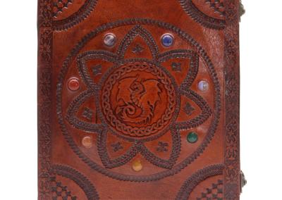 Odinė užrašinė – Huge Tomb Book -  Charkra Stones Dragon Mandala - 25x34cm