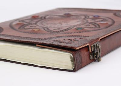 Odinė užrašinė – Huge Tomb Book -  Charkra Stones Dragon Mandala - 25x34cm