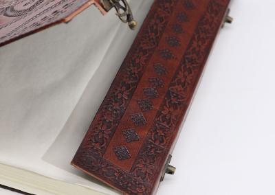 Odinė užrašinė – Huge Tomb Book -  Charkra Stones Dragon Mandala - 25x34cm