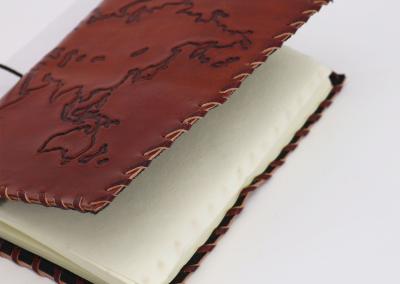 Odinė užrašinė – Travel Journal with wrap - Light Tan - 17x13cm