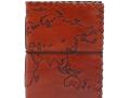 Odinė užrašinė – Travel Journal with wrap - Light Tan - 17x13cm