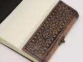 Odinė užrašinė – Hamsa - Esoteric Notebook - Antique Grey - 17.5x12.5x3cm