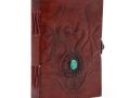 Odinė užrašinė – Two Dragons- Esoteric Notebook - Antique Grey - 17.5x12.5x3cm