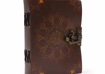 Odinė užrašinė – Lotus Mandala Deckle-edge Notebook 17.5x12.5x3cm