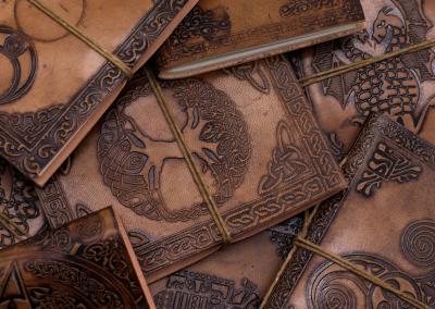 Odinė užrašinė – Assorted Esoteric Leather Notebooks (6x4.5