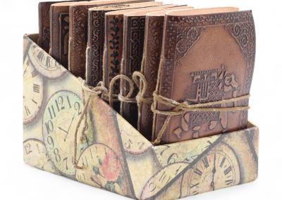 Odinė užrašinė – Assorted Medium Esoteric Leather Notebooks (5x3.5