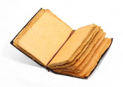 Odinė užrašinė – Fat Deckled Edge Leather Notebook (5x3.5