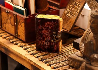 Odinė užrašinė – Fat Deckled Edge Leather Notebooks (6x4