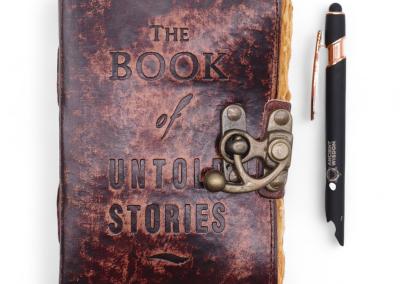 Odinė užrašinė – Fat Deckled Edge Leather Notebooks (6x4