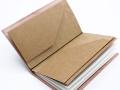 Odinė užrašinė – Handmade Leather  Journal- The Adventure Begins - Red - (80 pages)