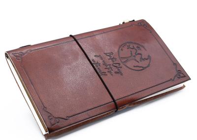 Odinė užrašinė – Handmade Leather Journal - Be the Change - Brown (80 pages)