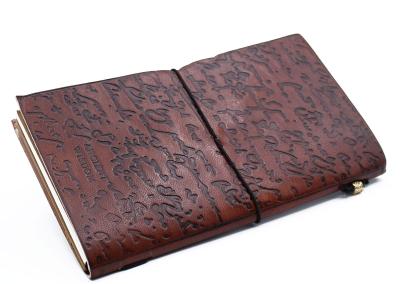 Odinė užrašinė – Handmade Leather Journal - Be the Change - Brown (80 pages)