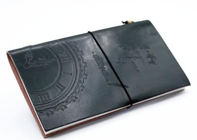 Odinė užrašinė – Handmade Leather Journal - If a Story is in You - Green (80 pages)