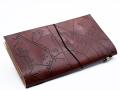 Odinė užrašinė – Handmade Leather Journal - My Bucket List Book - Brown (80 pages)