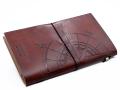 Odinė užrašinė – Handmade Leather Journal - Travel the World - Brown (80 pages)