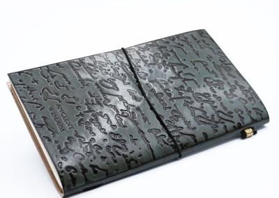 Odinė užrašinė – Handmade Leather Journal - Important Things To Do - Grey (80 pages)