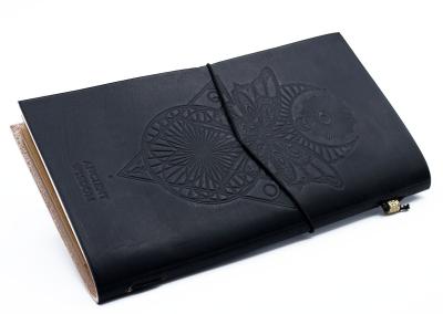 Odinė užrašinė – Handmade Leather Journal - My Book of Spells and other Thoughts - Black