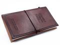 Odinė užrašinė – Handmade Leather Journal - Our Family Adventure Book - Brown  (80 pages)