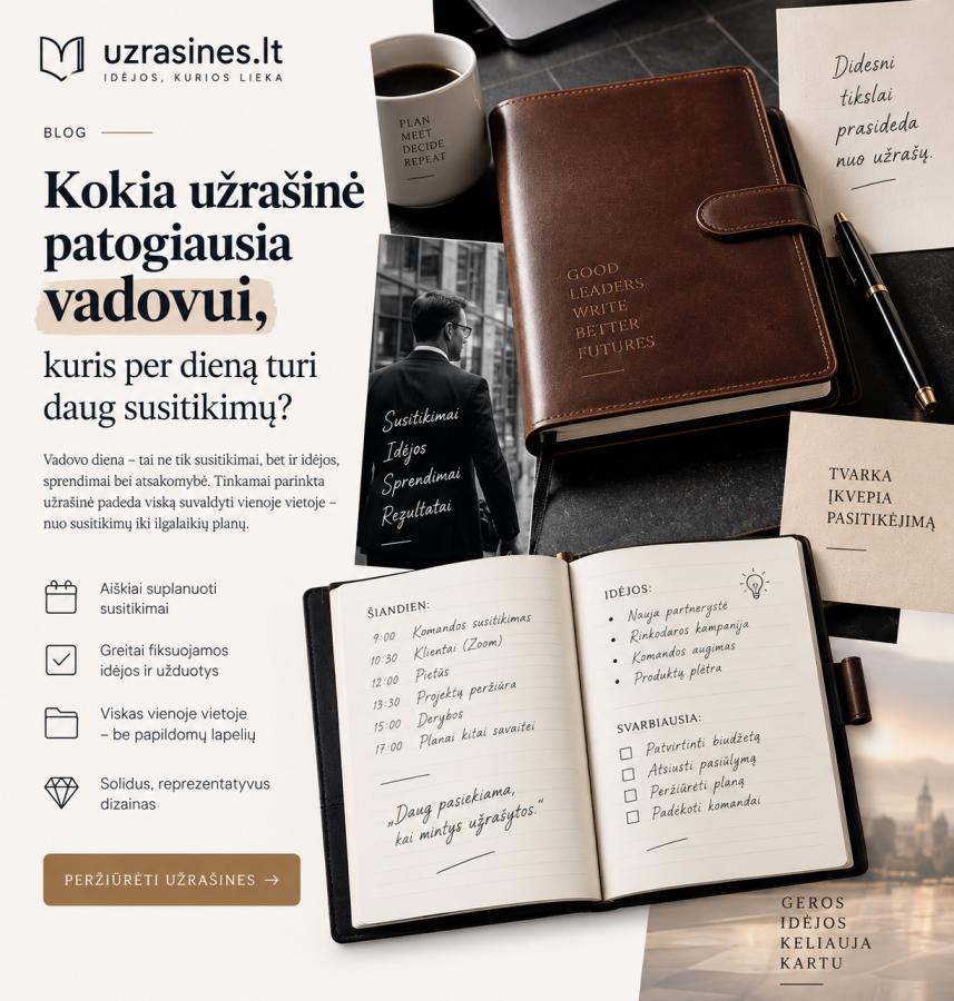 kokia uzrasine patogiausia vadovui direktoriui virsininkui