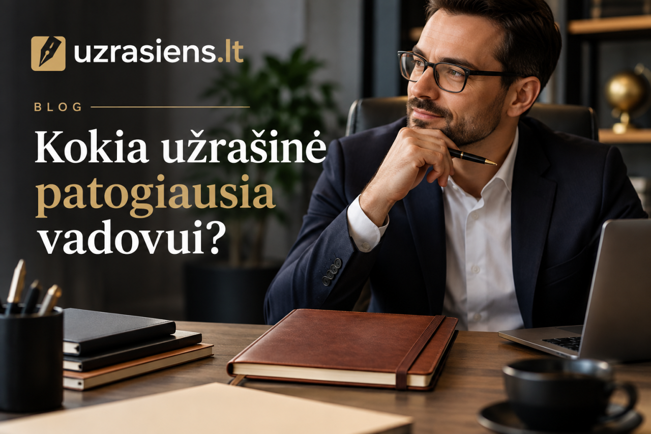 Užrašinė vadovui  produktyvumo elegancija